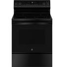 GE&reg; Black 30 in. 4-Burner Electric Freestanding Range 