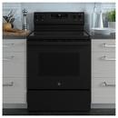 GE&reg; Black 30 in. 4-Burner Electric Freestanding Range 