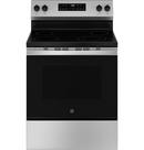 GE&reg; Stainless Steel 30 in. 4-Burner Electric Freestanding Range 