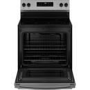 GE&reg; Stainless Steel 30 in. 4-Burner Electric Freestanding Range 
