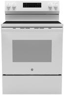 GE&reg; White 30 in. 4-Burner Electric Freestanding Range 