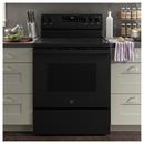 GE&reg; Black 30 in. 4-Burner Electric Freestanding Range with Crisp Mode 
