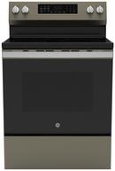 GE&reg; Fingerprint Resistant Slate 30 in. 5-Burner Electric Freestanding Range with No Preheat Air Fry 