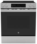 GE&reg; Fingerprint Resistant Stainless Steel 30 in. 5-Burner Electric Slide-In Range with No Preheat Air Fry 