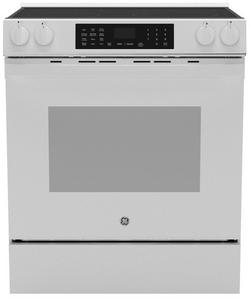 30 in. 5-Burner Electric Slide-In Range with No Preheat Air Fry in White