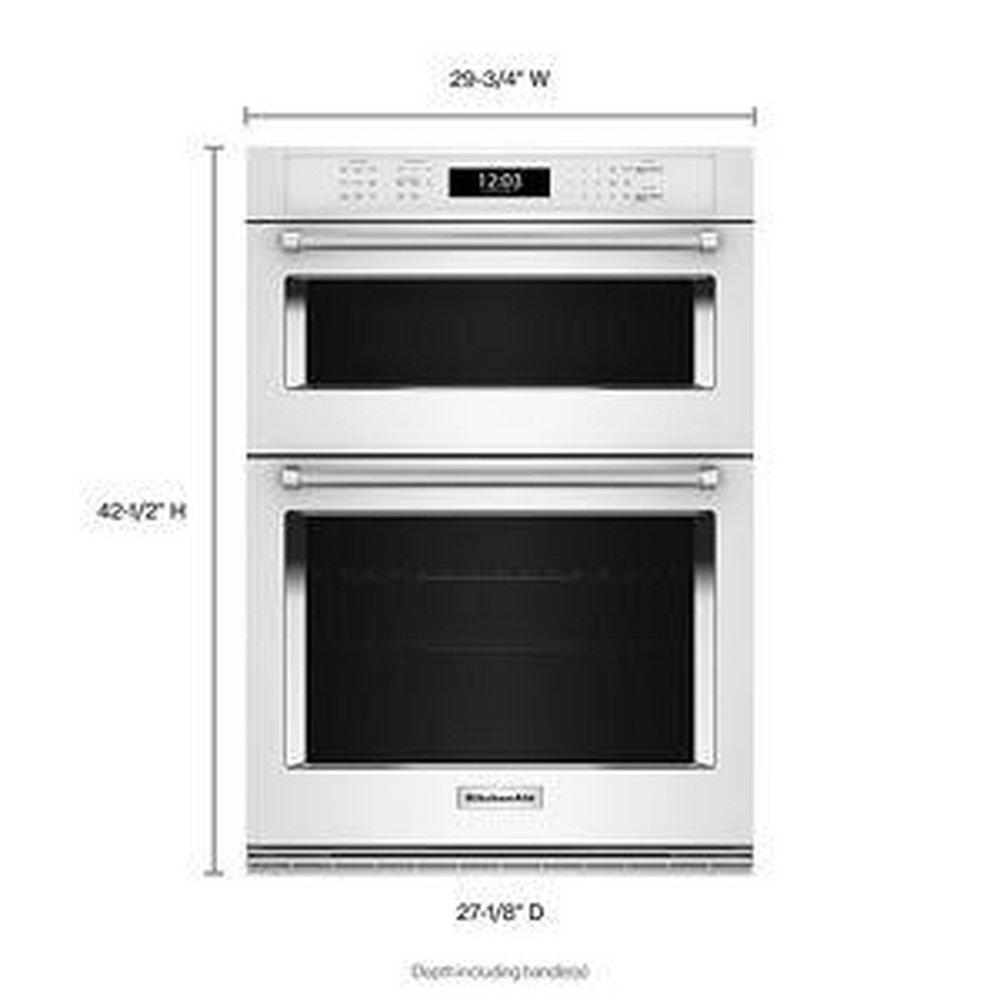 29-3/4 in. 5.0 cu. ft. Combo Oven in White 