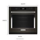 26-3/4 in. 4.30 cu. ft. Single Oven in Printshield Black Stainless Steel 