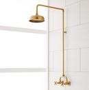 Two Handle Single Function Shower Faucet in Brushed Gold