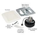 BROAN-NUTONE QUICKIT BATH FAN REPLACEMENT MOTOR AND COVER/GRILLE 60 CFM 