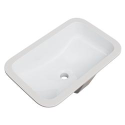 20-7/16 in. Undermount Rectangular Vitreous China Bathroom Sink in White