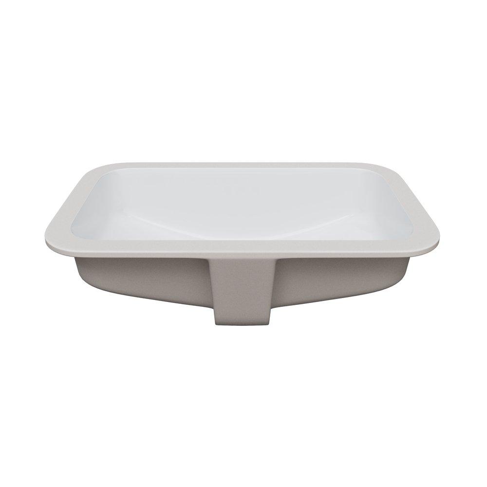 PROFLO&reg; White Undermount Bathroom Sink 