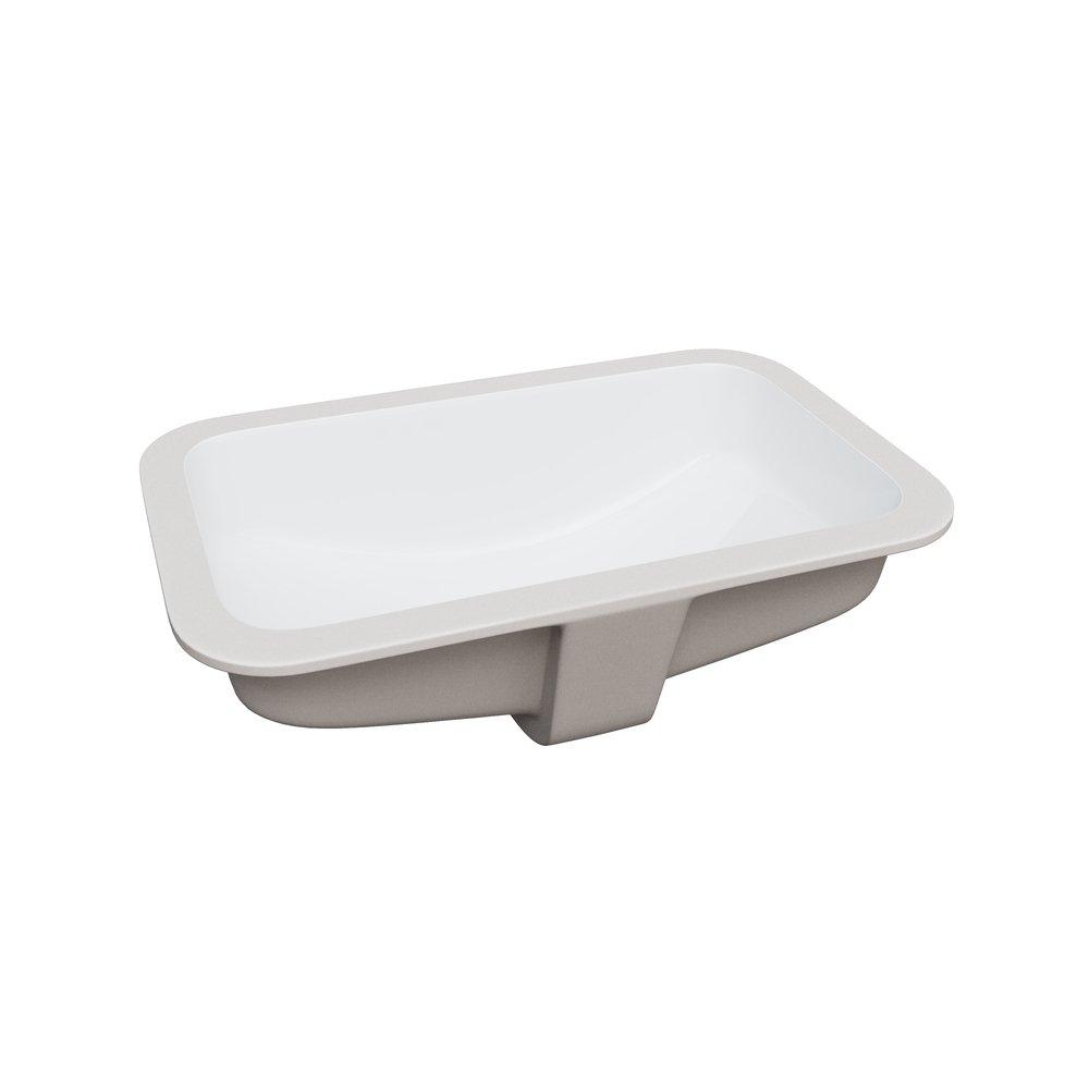 PROFLO&reg; White Undermount Bathroom Sink 