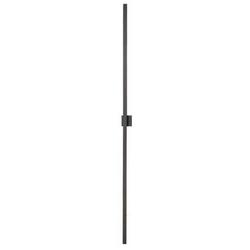 30W 2-Light 96 in. Outdoor Wall Sconce in Black