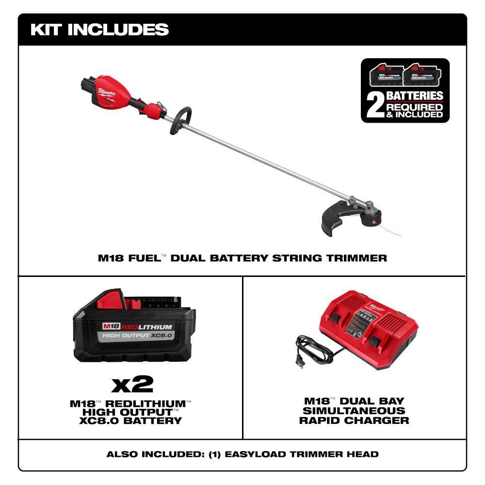 M18 FUEL 17 DUAL BATTERY STRING TRIMMER KIT 