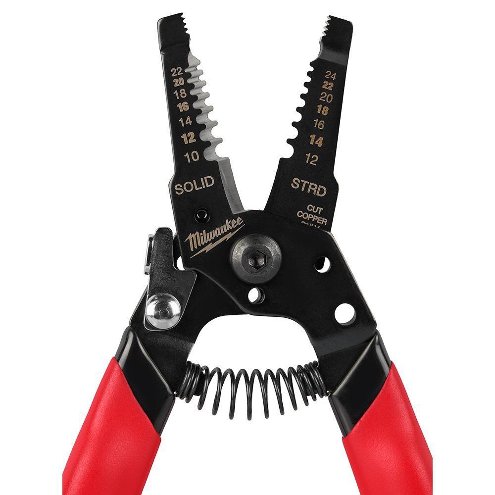10-24 AWG COMPACT DIPPED GRIP WIRE STRIPPER & CUTTER 