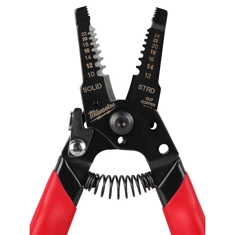 10-24 AWG Compact Dipped Grip Wire Stripper & Cutter 