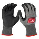 Cut Level 5 High-Dexterity Nitrile Dipped Gloves, S 