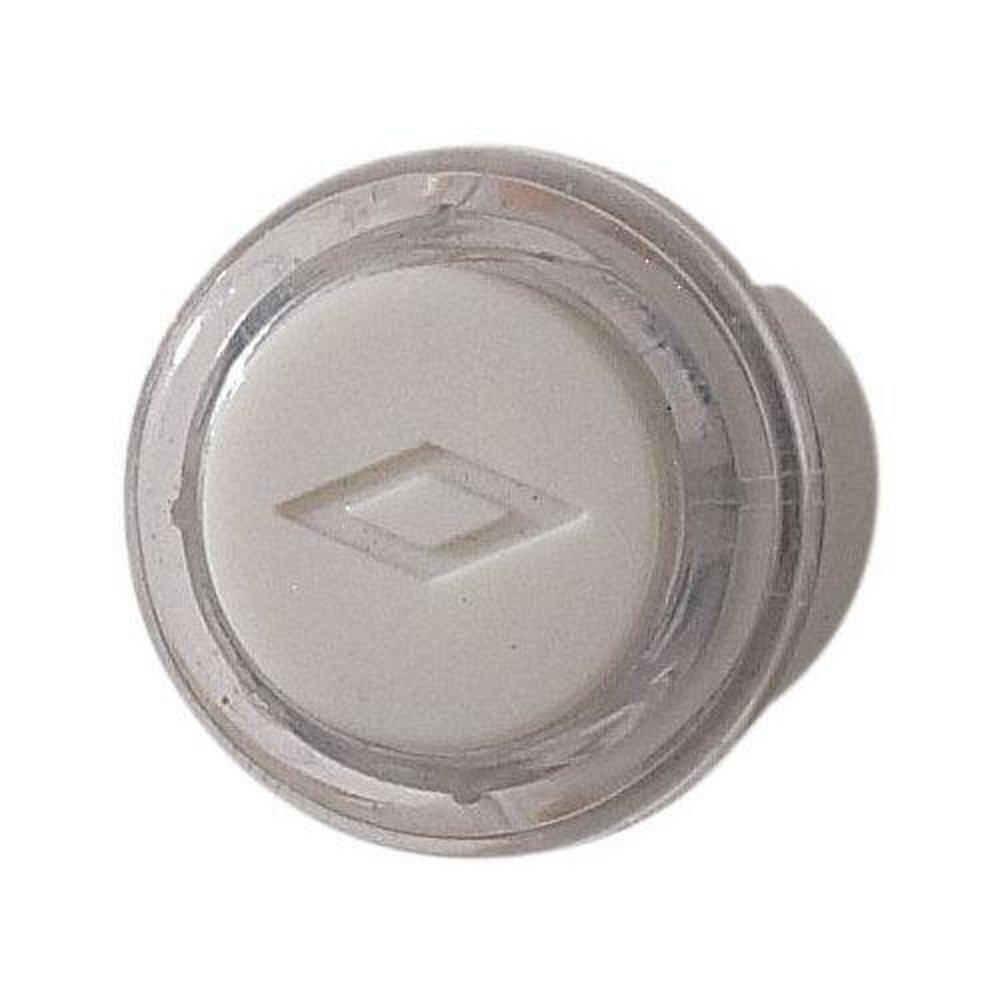 Broan Clear Lighted Push Button in Clear and White 