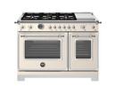 48 HERITAGE SERIES RANGE - ELECTRIC SELF CLEAN OVEN - 6 BRASS BURNERS + GRIDDLE