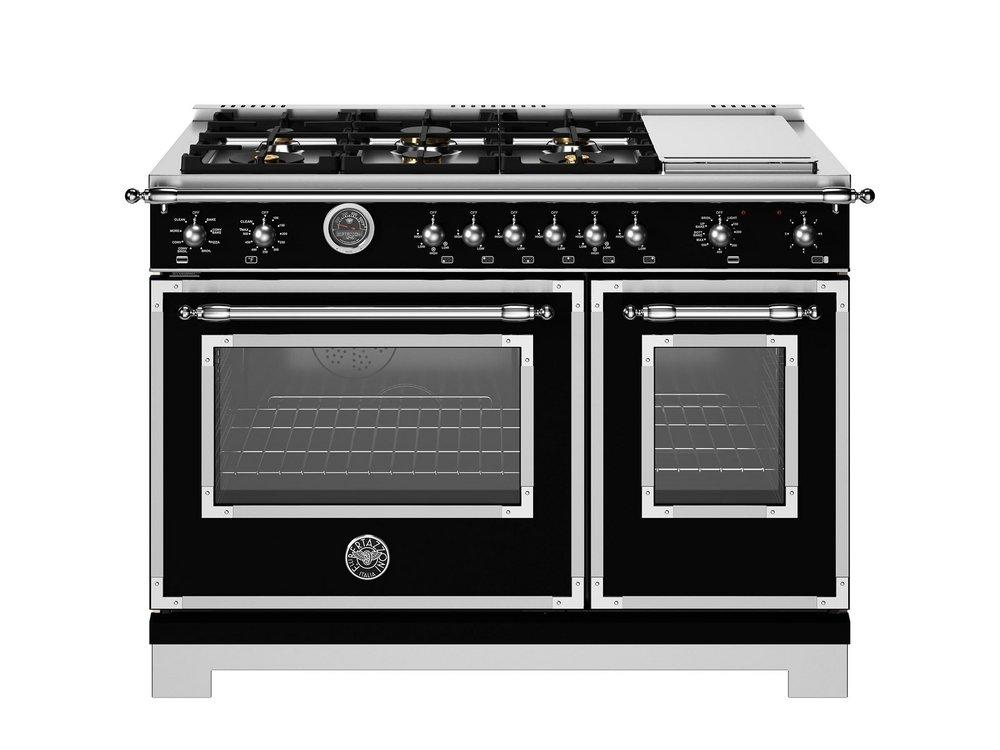 48 HERITAGE SERIES RANGE - ELECTRIC SELF CLEAN OVEN - 6 BRASS BURNERS + GRIDDLE 