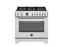 36 PROFESSIONAL SERIES RANGE - GAS OVEN - 6 BRASS BURNERS - STAINLESS STEEL