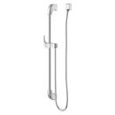 32 in. Shower Rail with Hose in Polished Chrome