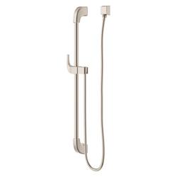 Shower Rail in Brushed Nickel