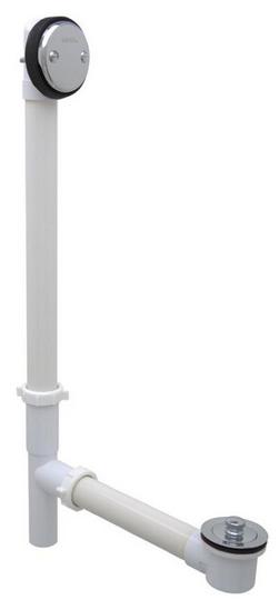 24 in. Plastic Lift & Turn Drain in Polished Chrome