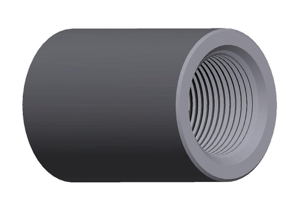 1/2 in. 3000# Threaded Coupling Normalized Forged Steel A105N 