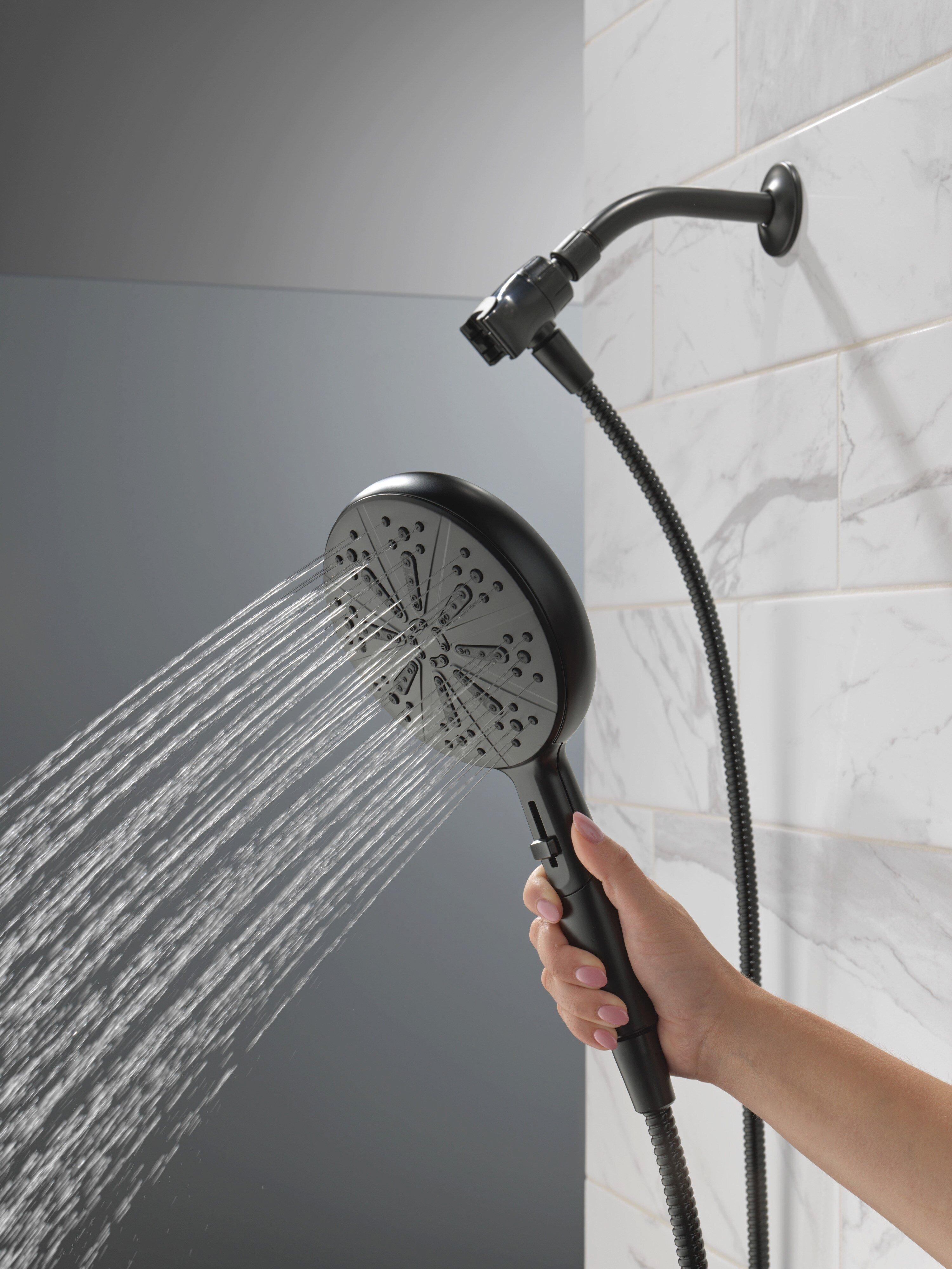Delta Faucet Matte Black Single Handle Multi Function Bathtub & Shower Faucet 