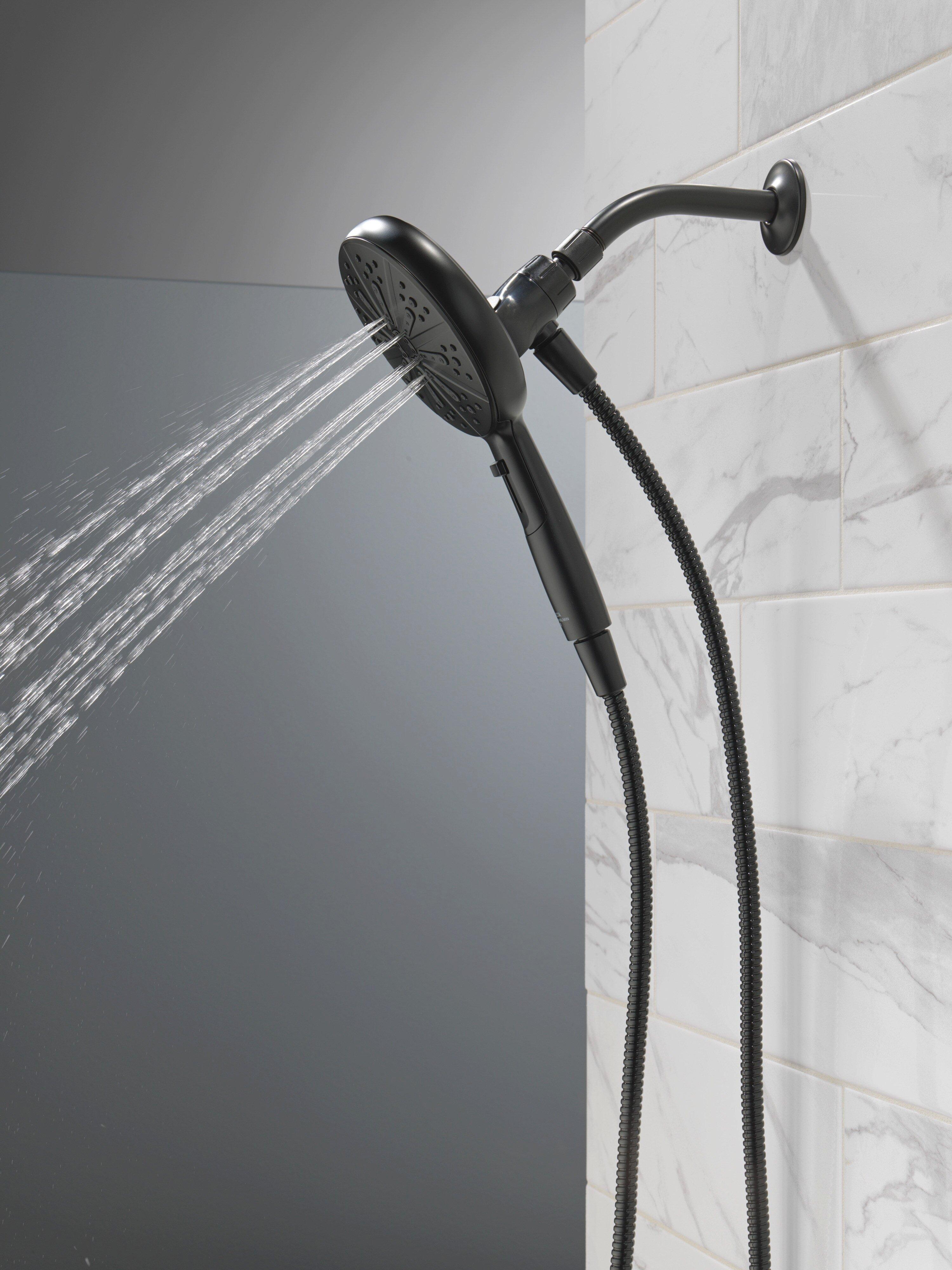 Delta Faucet Matte Black Single Handle Multi Function Bathtub & Shower Faucet 