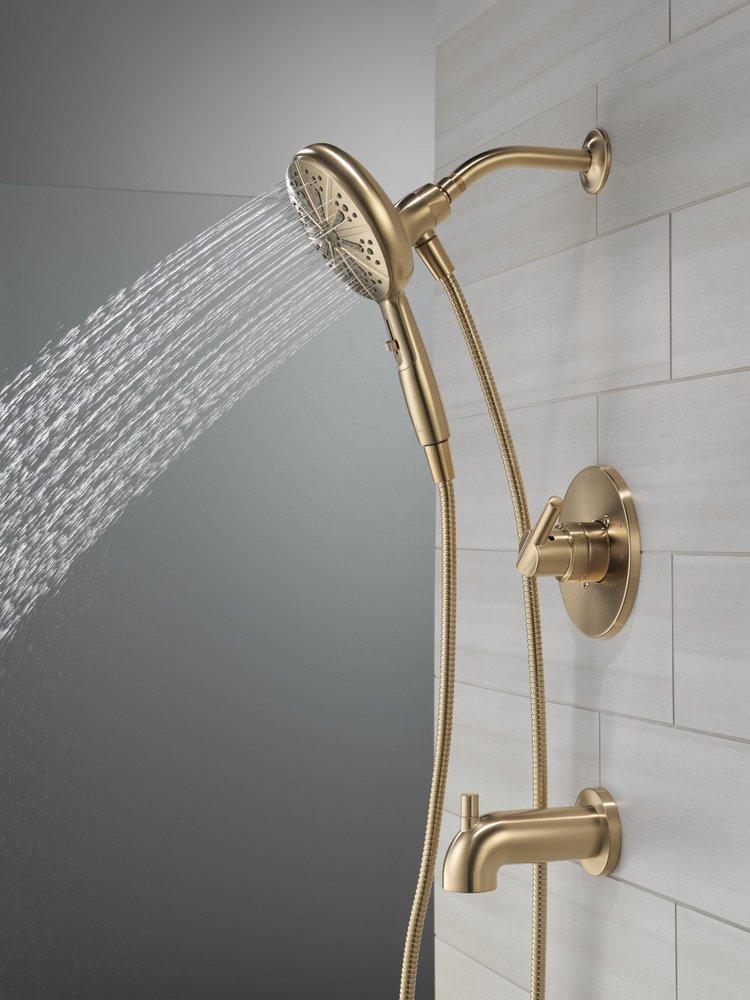Delta Faucet Brilliance Champagne Bronze Single Handle Multi Function Bathtub & Shower Faucet 