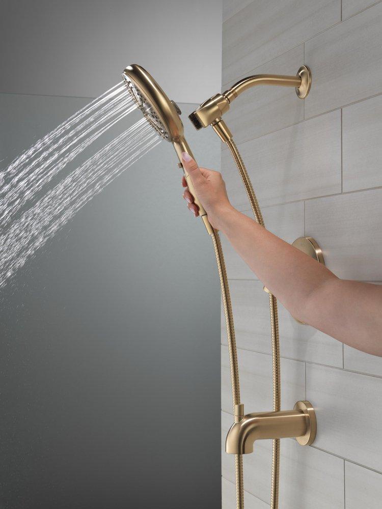 Delta Faucet Brilliance Champagne Bronze Single Handle Multi Function Bathtub & Shower Faucet 