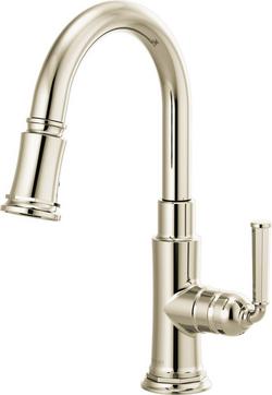 Single Handle Pull Down Bar Faucet in Brilliance&reg; Polished Nickel
