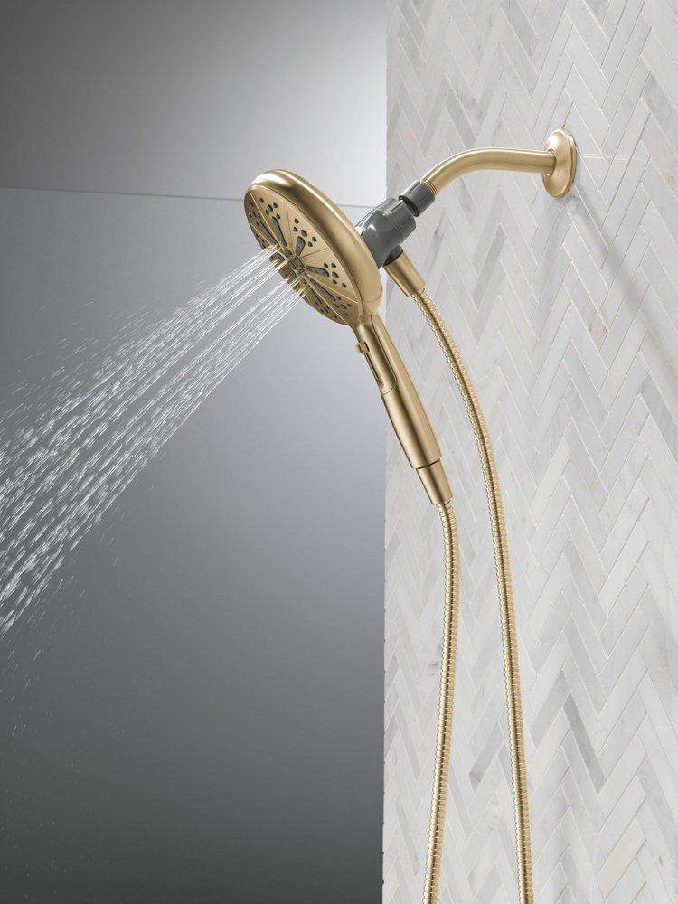 DELTA UNIVERSAL SHOWERING COMPONENTS: 6-SETTING SUREDOCK MAGNETIC HAND SHOWER 