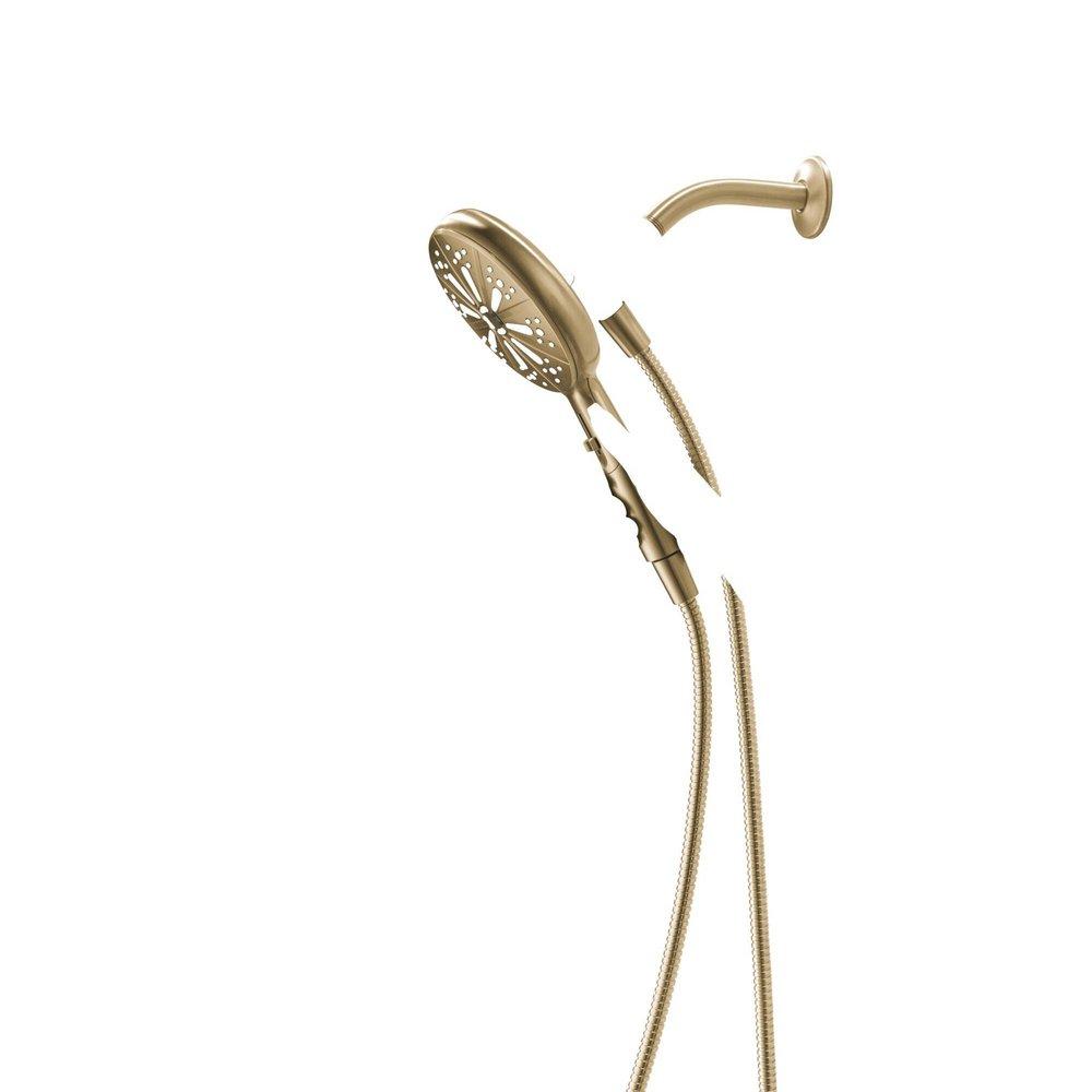 DELTA UNIVERSAL SHOWERING COMPONENTS: 6-SETTING SUREDOCK MAGNETIC HAND SHOWER 