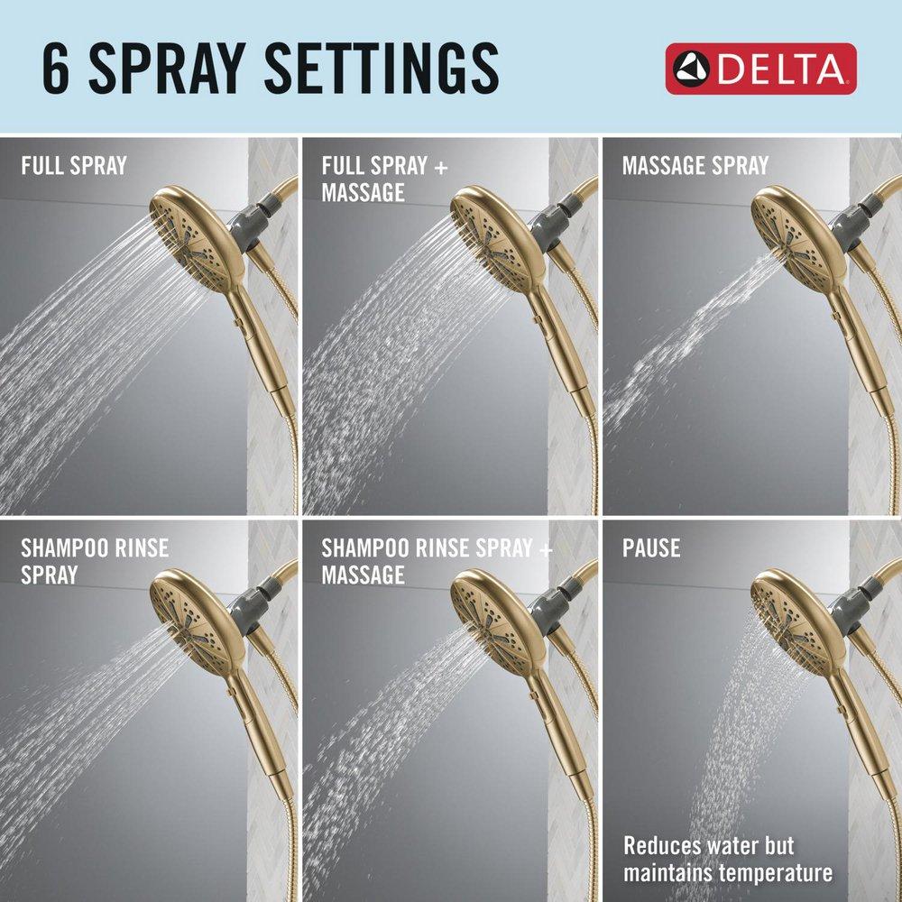 Delta Faucet Champagne Bronze Multi Function Hand Shower 