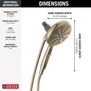 Delta Faucet Champagne Bronze Multi Function Hand Shower 