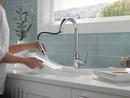 Single Handle Pull Down Kitchen Faucet in Chrome 