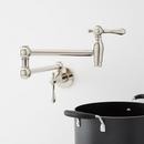 Wall Mount Pot Filler Faucet in Polished Nickel