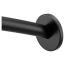 5 ft. Wall Mount Curved Shower Rod in Matte Black