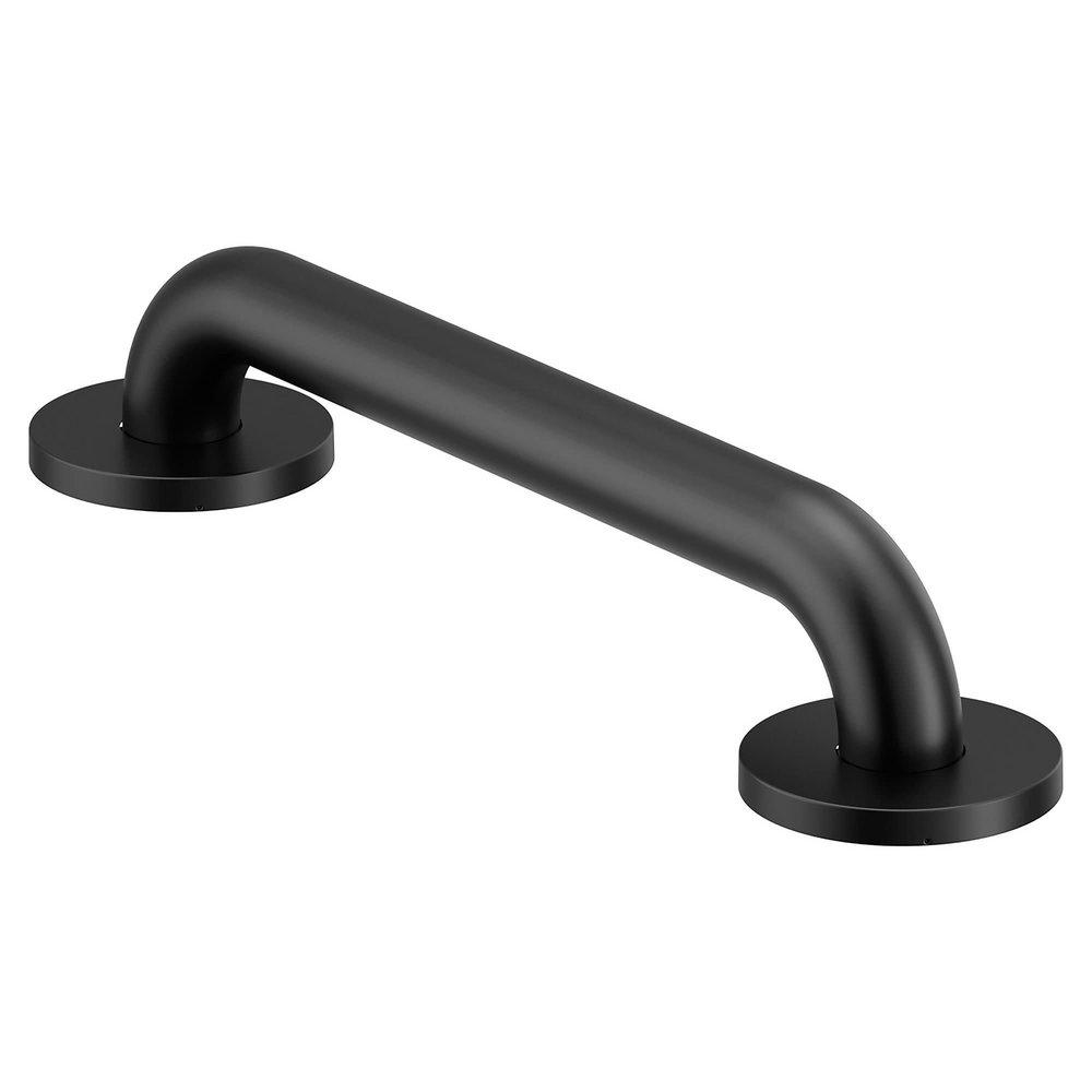 12 in. Concealed Screw Grab Bar in Matte Black 