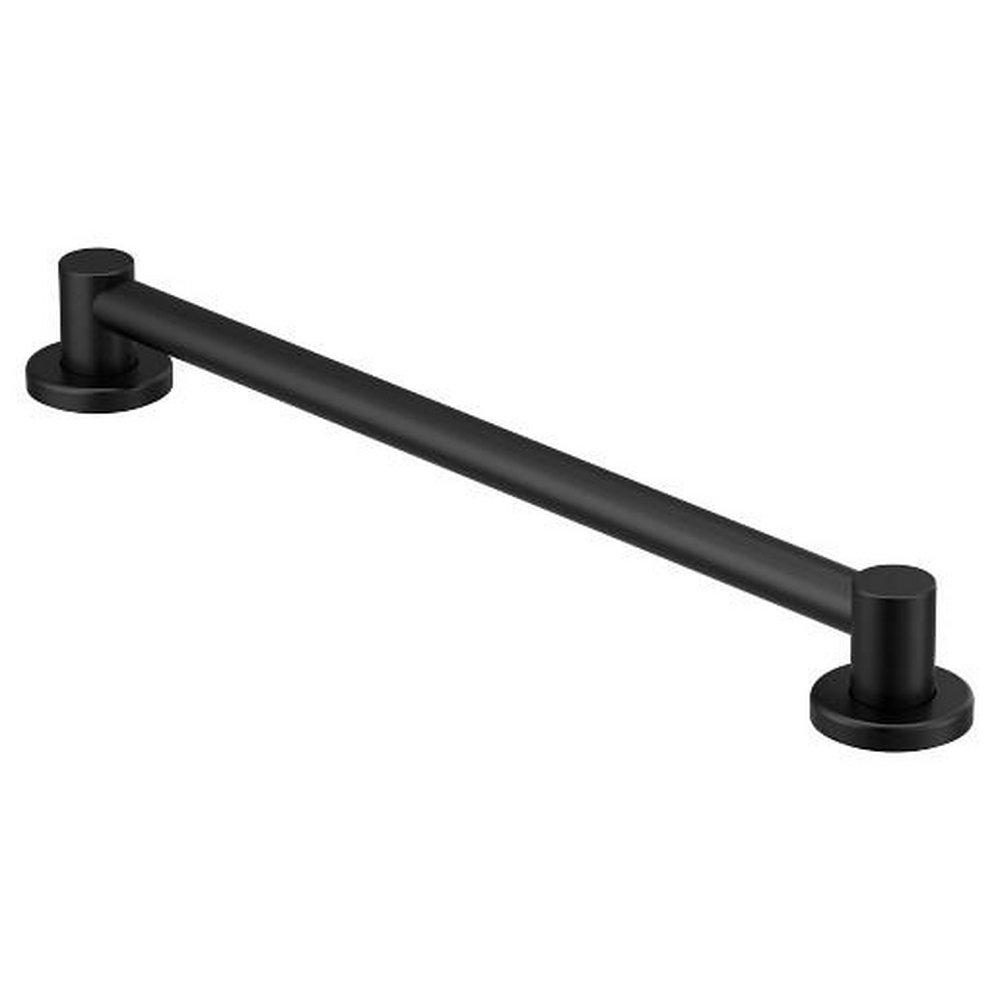 Moen Matte Black Grab Bar in Matte Black 