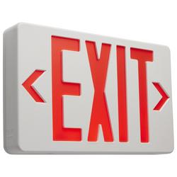 Red LED Exit Sign with 90 Minute Backup