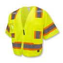 High Visibility Two-Tone Short Sleeve Surveyor Vest, 5X