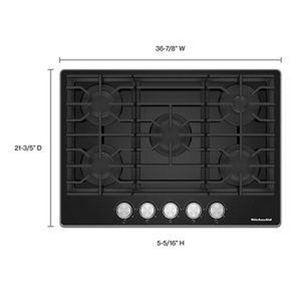 *CVR* COOKTOP GAS 36 5 BURN.FRMLESS 