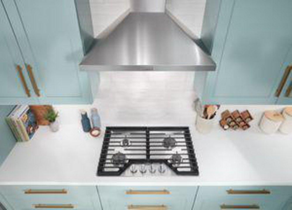 30 in. 4 Burner Gas Cooktop in Stainless Steel 