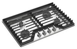 30 in. 4 Burner Gas Cooktop in Stainless Steel