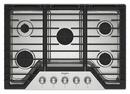 30 in. 5 Burner Gass Cooktop in Stainless Steel