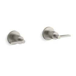 Wall Mount Bath Faucet Handles in Brushed Nickel